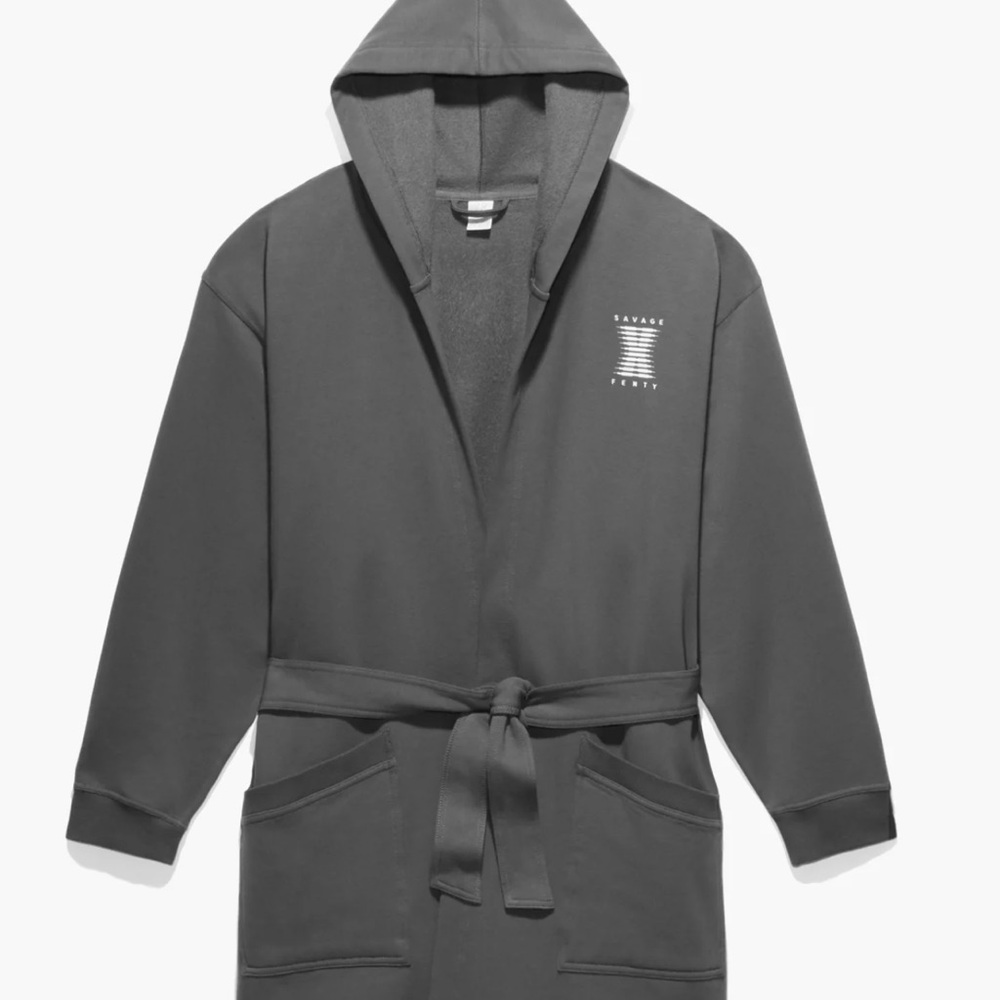 Savage X Fenty Gray Hooded Bath Accessory